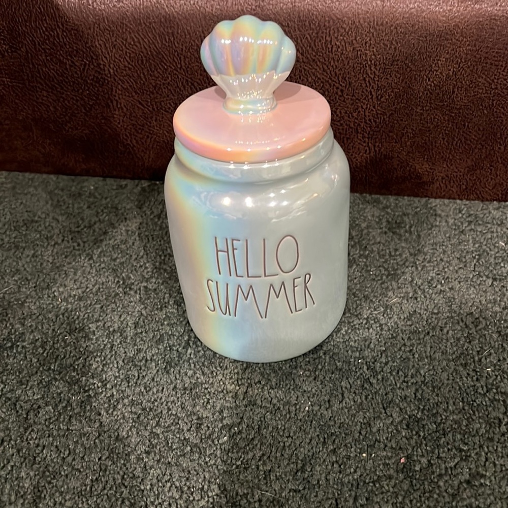 Rae Dunn Hello Summer canister